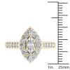 De Couer 14K Yellow Gold 1 1/2ct TDW Marquise Shape Diamond Halo Engagement Ring sold by Zulily