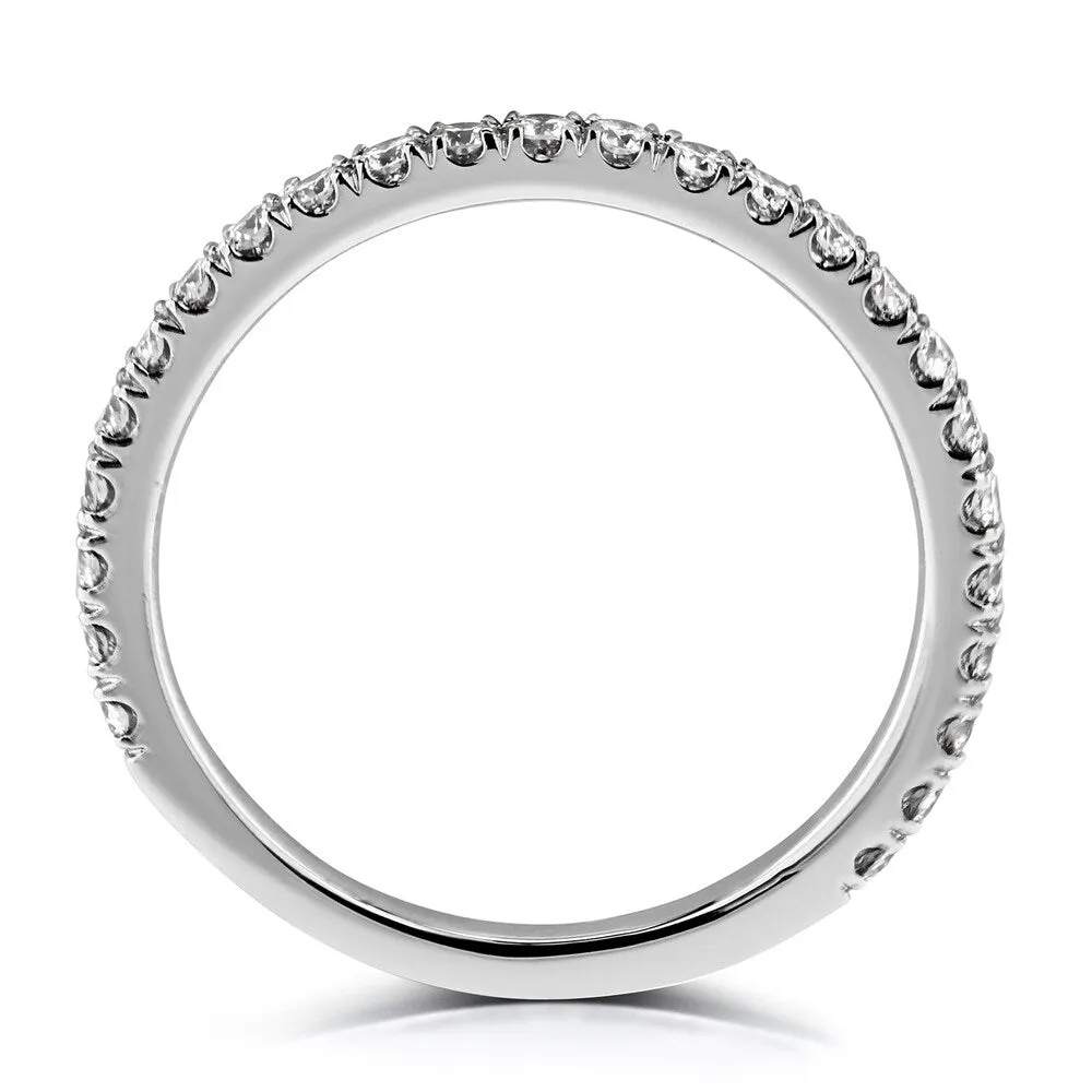 Annello by Kobelli 14k Gold 3/8 Carat TDW Diamond Semi Eternity Women's Wedding Band sold by Zulily product image thumbnail 2