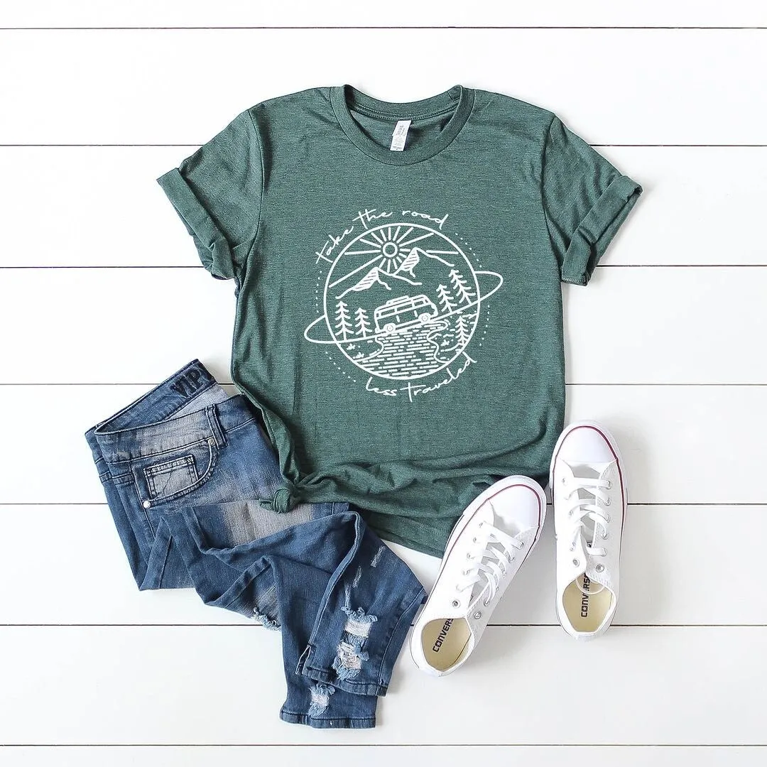 Take The Road Less Traveled Short Sleeve Tee sold by Zulily