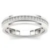 De Couer 10k White Gold 1/4ct TDW Men's Wedding Band sold by Zulily