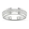 De Couer 10k White Gold 1/4ct TDW Men's Wedding Band sold by Zulily