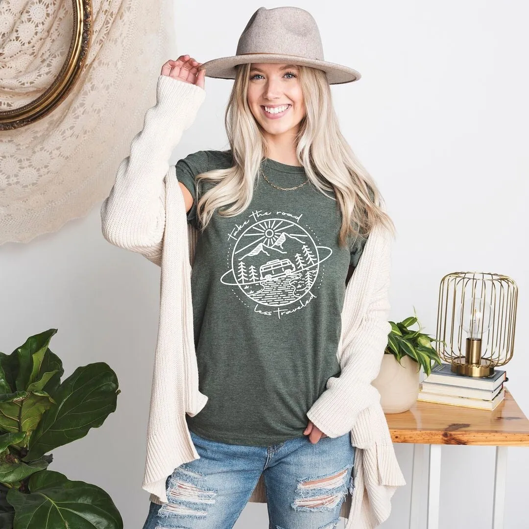 Take The Road Less Traveled Short Sleeve Tee sold by Zulily product image thumbnail 3
