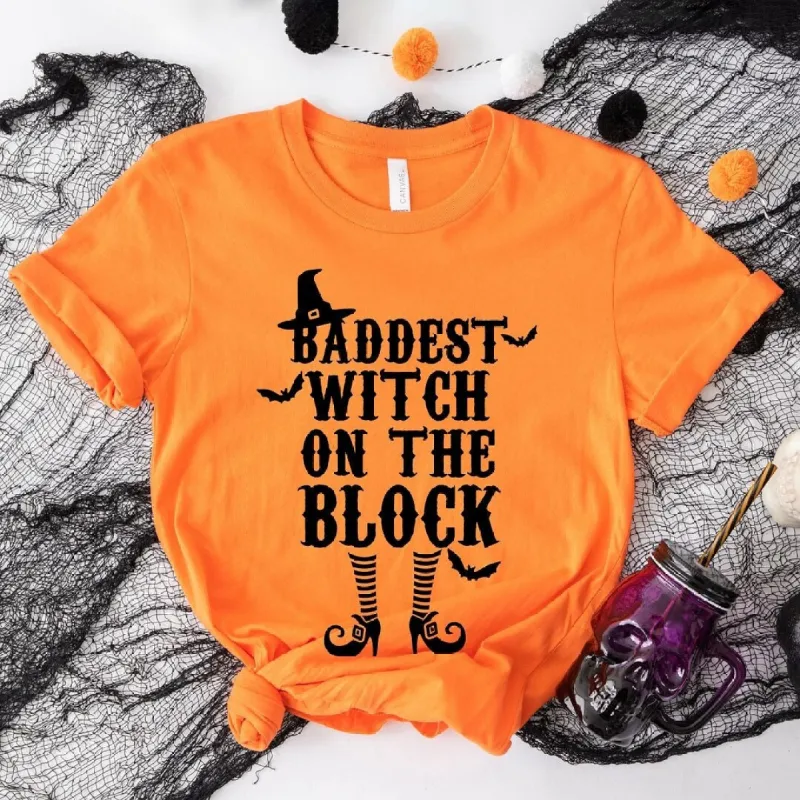 Baddest Witch On The Block Short Sleeve Tee sold by Zulily