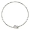 Curata 925 Sterling Silver Ball Endcap Bypass Cuff Bangle Bracelet sold by Zulily
