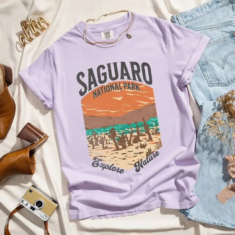 Saguaro National Park Explore More Garment Dyed Tee sold by Zulily