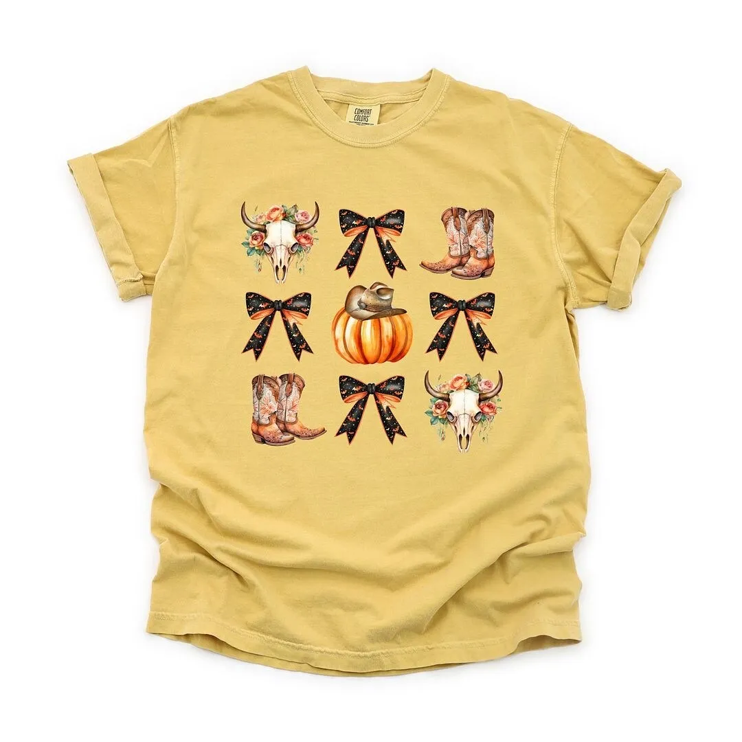 Coquette Western Halloween Chart Garment Dyed Tee sold by Zulily product image thumbnail 2