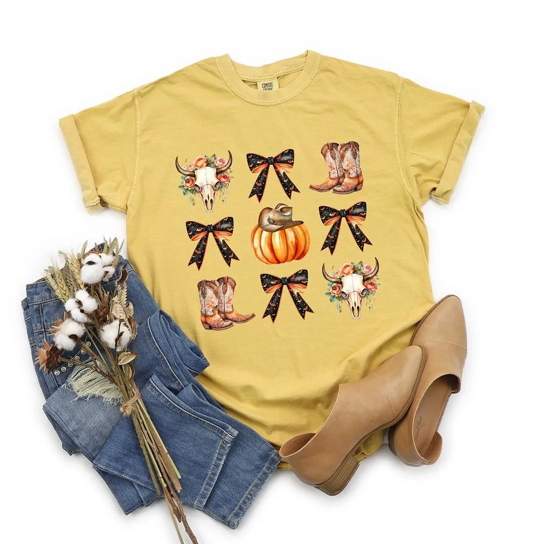 Coquette Western Halloween Chart Garment Dyed Tee sold by Zulily