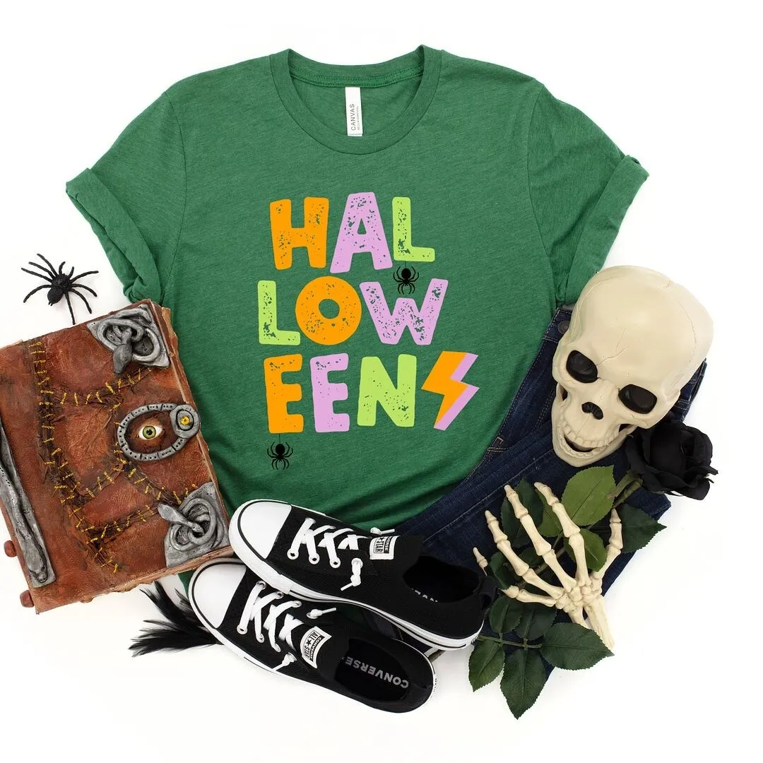 Halloween Lightning Bolt Colorful Short Sleeve Tee sold by Zulily