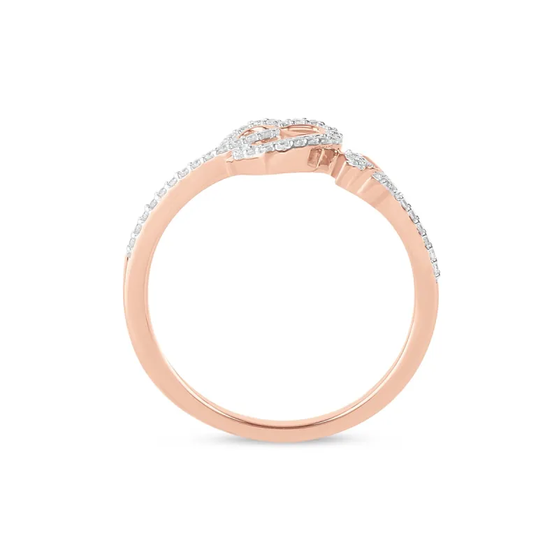 1/8ct TDW Diamond Heart Ring in 10k Gold sold by Zulily