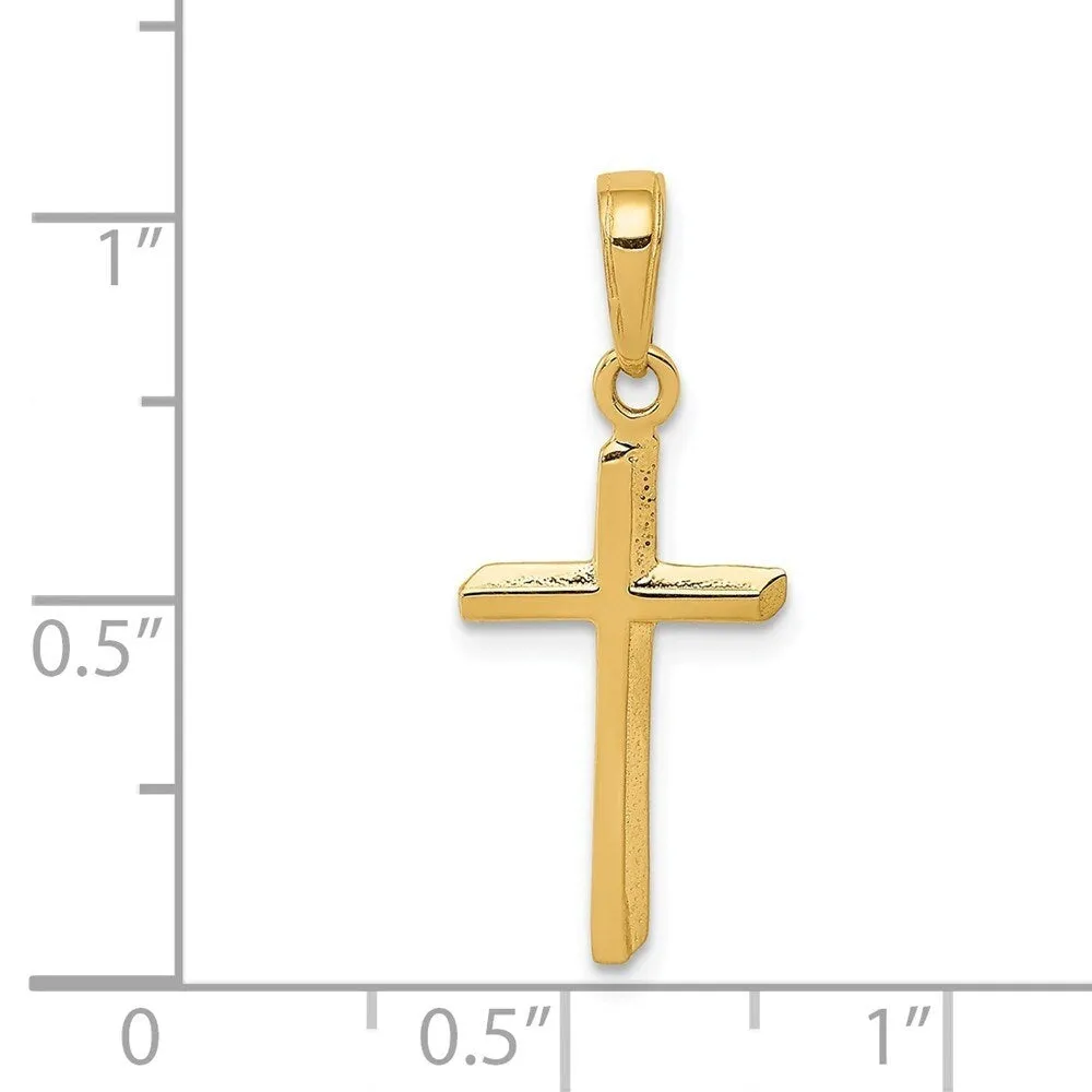 Curata 14k Yellow Gold 18" Polished Cross Pendant Necklace - 11.3x24.1mm sold by Zulily product image thumbnail 2