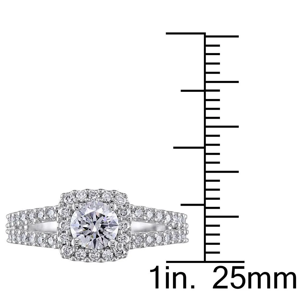 Miadora Signature Collection 14k White Gold 1ct TDW Certified Diamond Engagement Ring sold by Zulily product image thumbnail 3