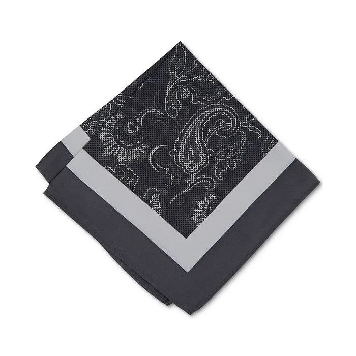 Alfani Men's Ferraton Paisley Pocket Square Black Size Regular sold by Zulily