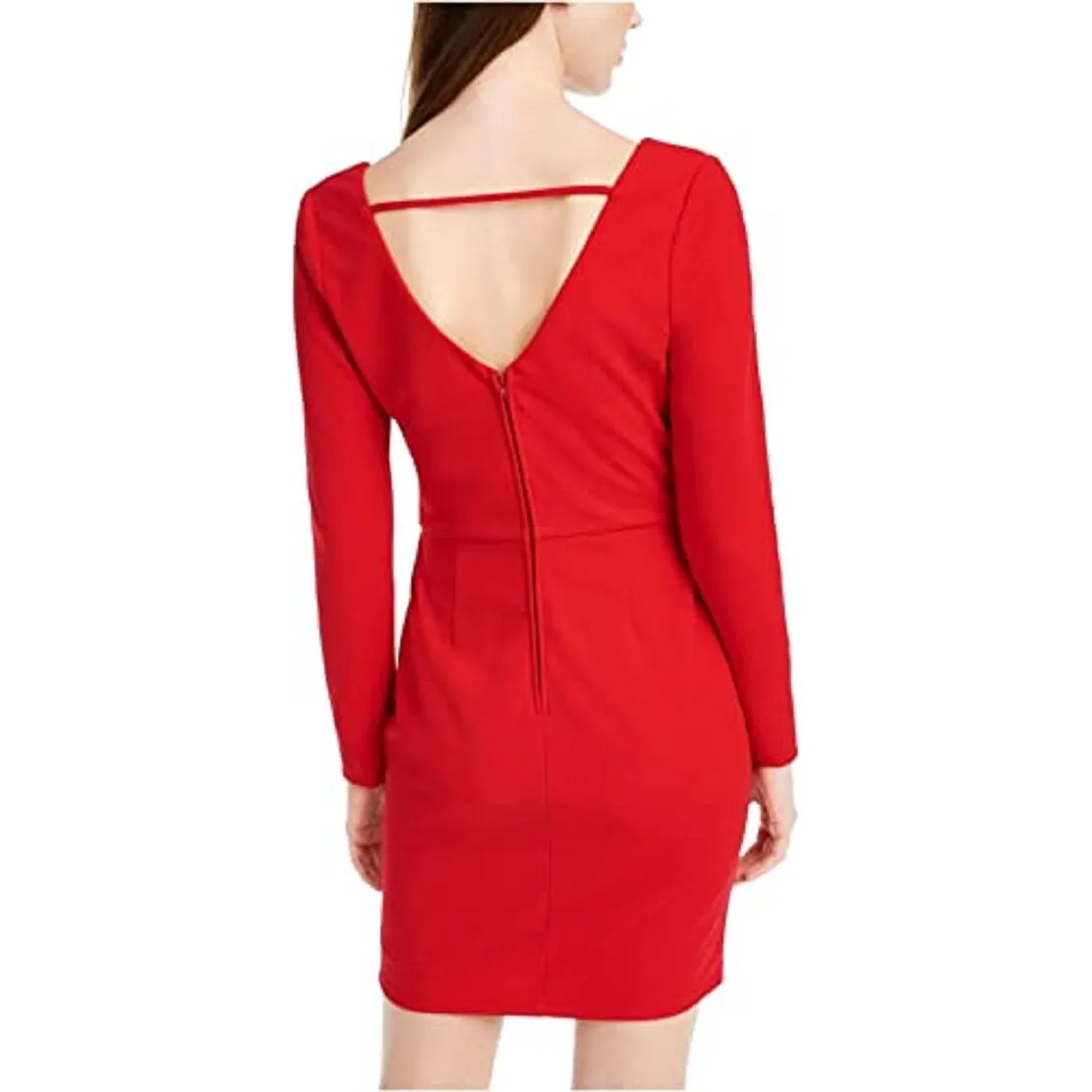 Crystal Doll Women's Double V Party Mini Dress Red Size 13 sold by Zulily product image thumbnail 2