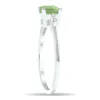 Women's Green Amethyst and Diamond Sparkle Ring in 10K White Gold sold by Zulily