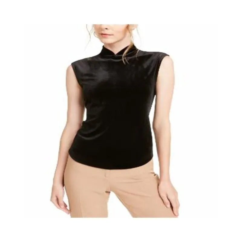 Anne Klein Women's Mao Top Velvet Tank - Anne Black Black Size XS sold by Zulily product image thumbnail 2