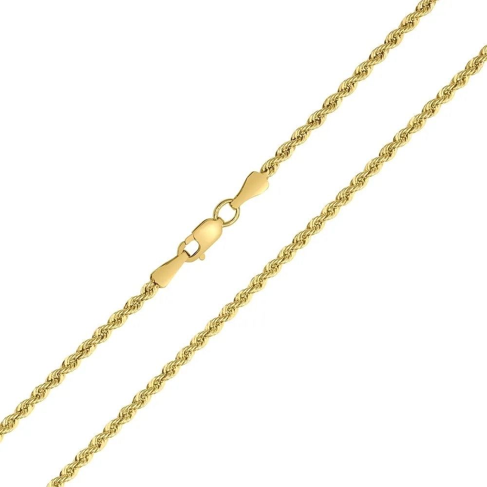 14K Yellow Gold Filled 2.1MM Rope Chain with Lobster Clasp - 24 Inch sold by Zulily product image thumbnail 3