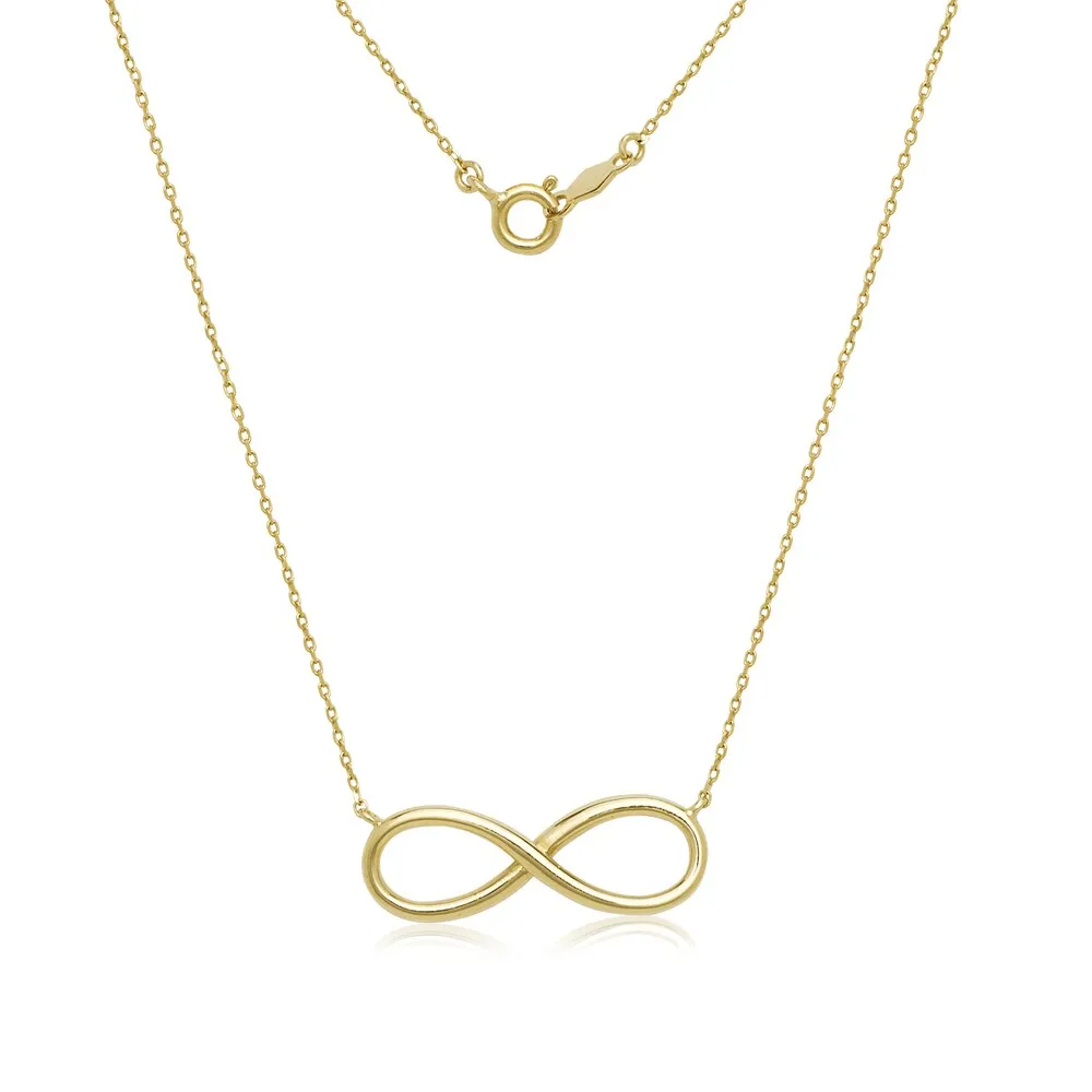 Curata 14k Gold 16-inch Gold Infinity Loop Necklace sold by Zulily product image thumbnail 2