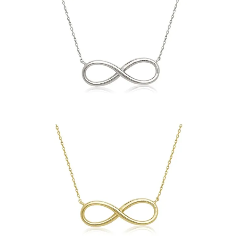 Curata 14k Gold 16-inch Gold Infinity Loop Necklace sold by Zulily
