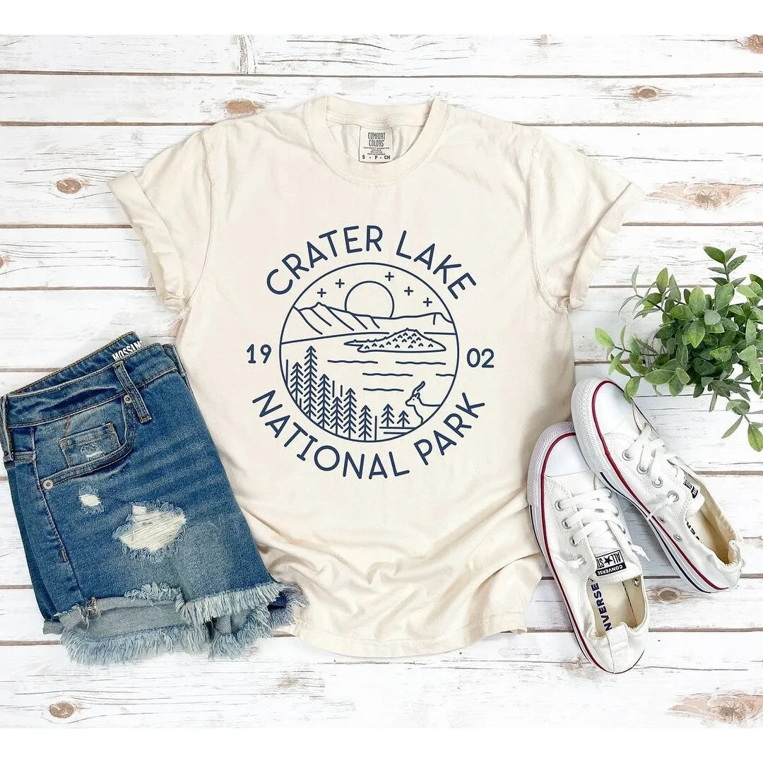 Crater Lake National Park Garment Dyed Tee sold by Zulily