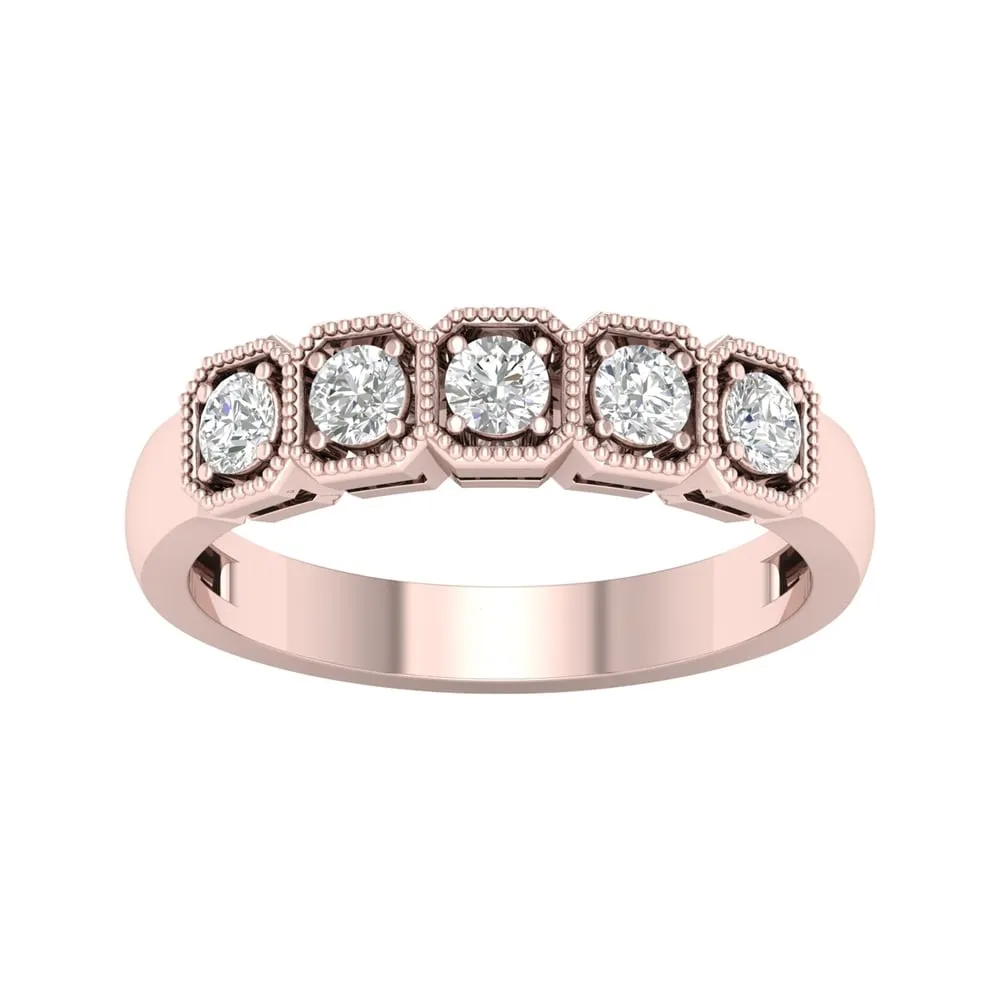 De Couer 14k Gold 1/2ct TDW Diamond Promise Ring sold by Zulily product image thumbnail 3