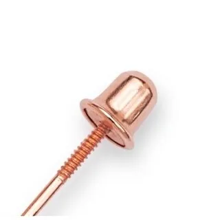 Solid 14k Rose Gold 3-8mm Ball Screw-back Earrings - Pink sold by Zulily product image thumbnail 2
