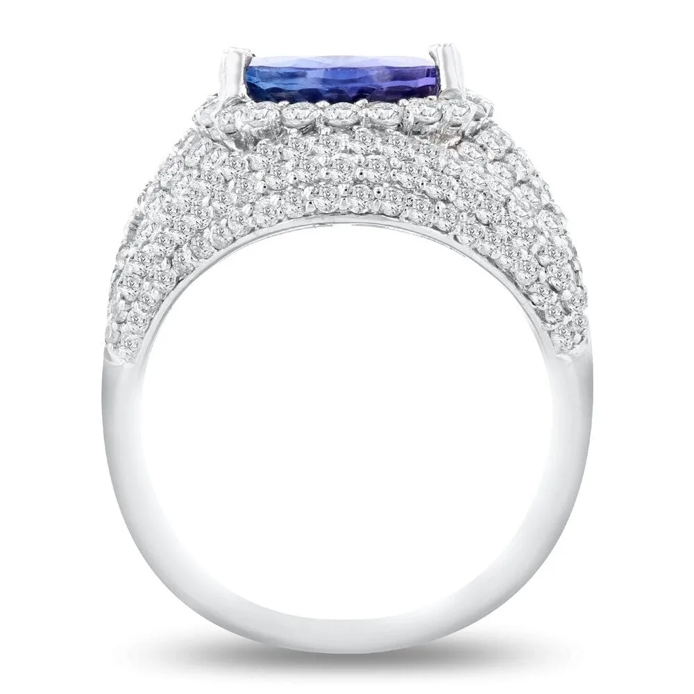 Auriya 14k White Gold 5 1/4ct Tanzanite and 2 1/4ct TDW Diamond Ring sold by Zulily product image thumbnail 4