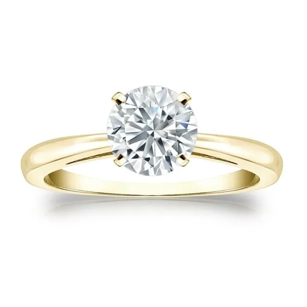 Auriya 3/4ctw Round Solitaire Diamond Engagement Ring 14K Gold GIA Certified sold by Zulily product image thumbnail 5