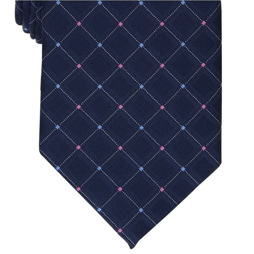 Club Room Men's Amboy Grid Tie Blue Size Regular sold by Zulily product image thumbnail 3