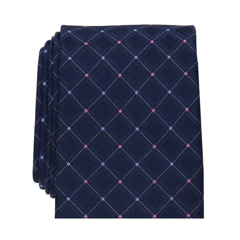 Club Room Men's Amboy Grid Tie Blue Size Regular sold by Zulily product image thumbnail 2
