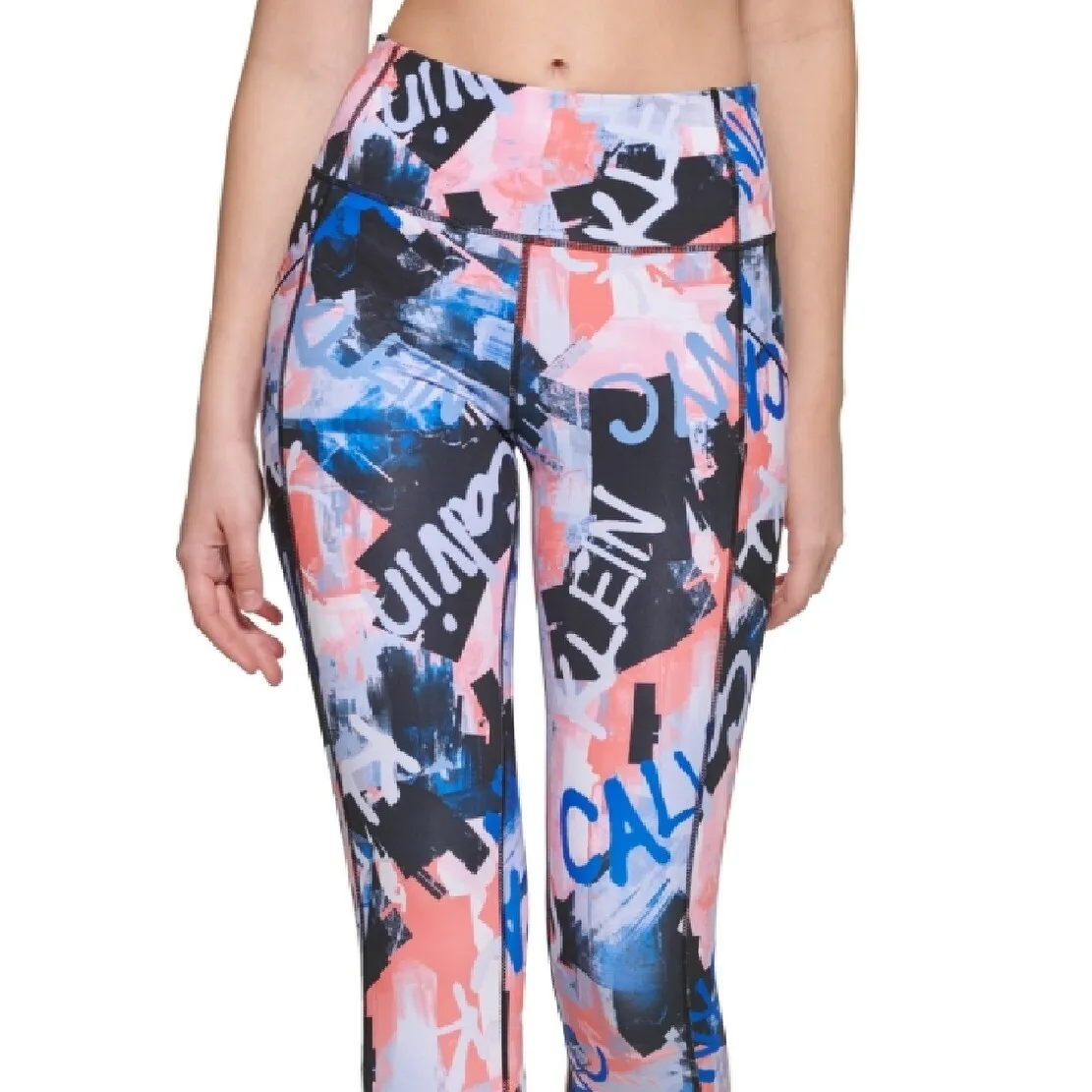 Calvin Klein Women's Printed High Rise 7/8 Leggings Blue Size X-Small sold by Zulily product image thumbnail 3
