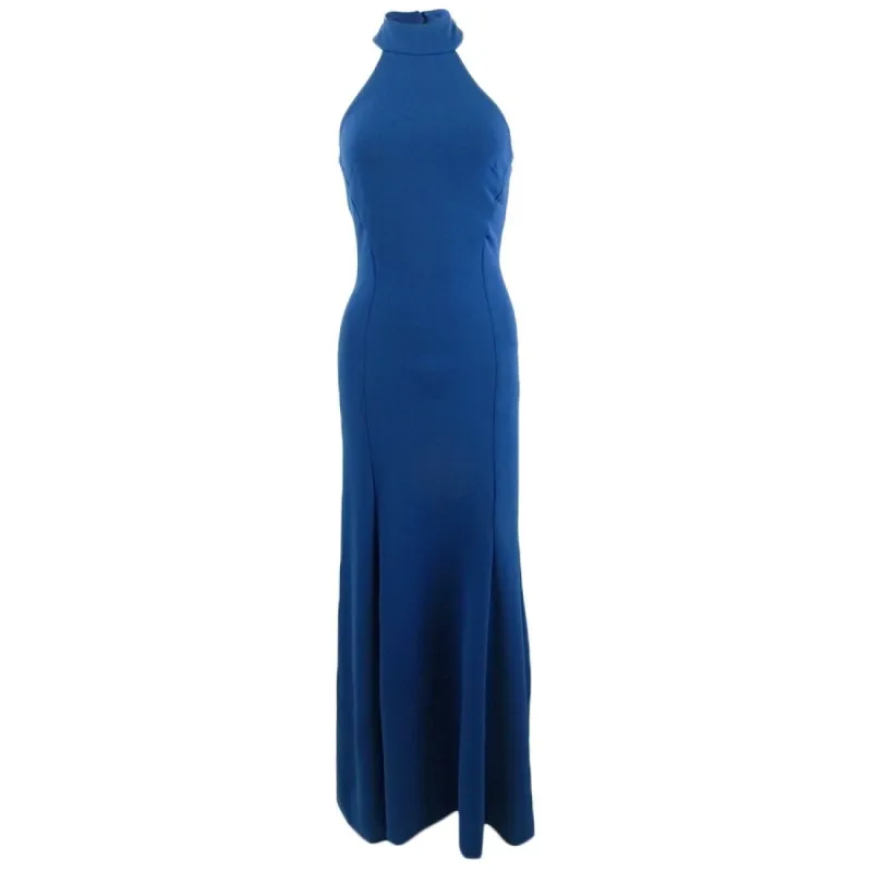 Teeze Me Junior's Halter Gown Blue Size 0 sold by Zulily