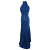 Teeze Me Junior's Halter Gown Blue Size 0 sold by Zulily