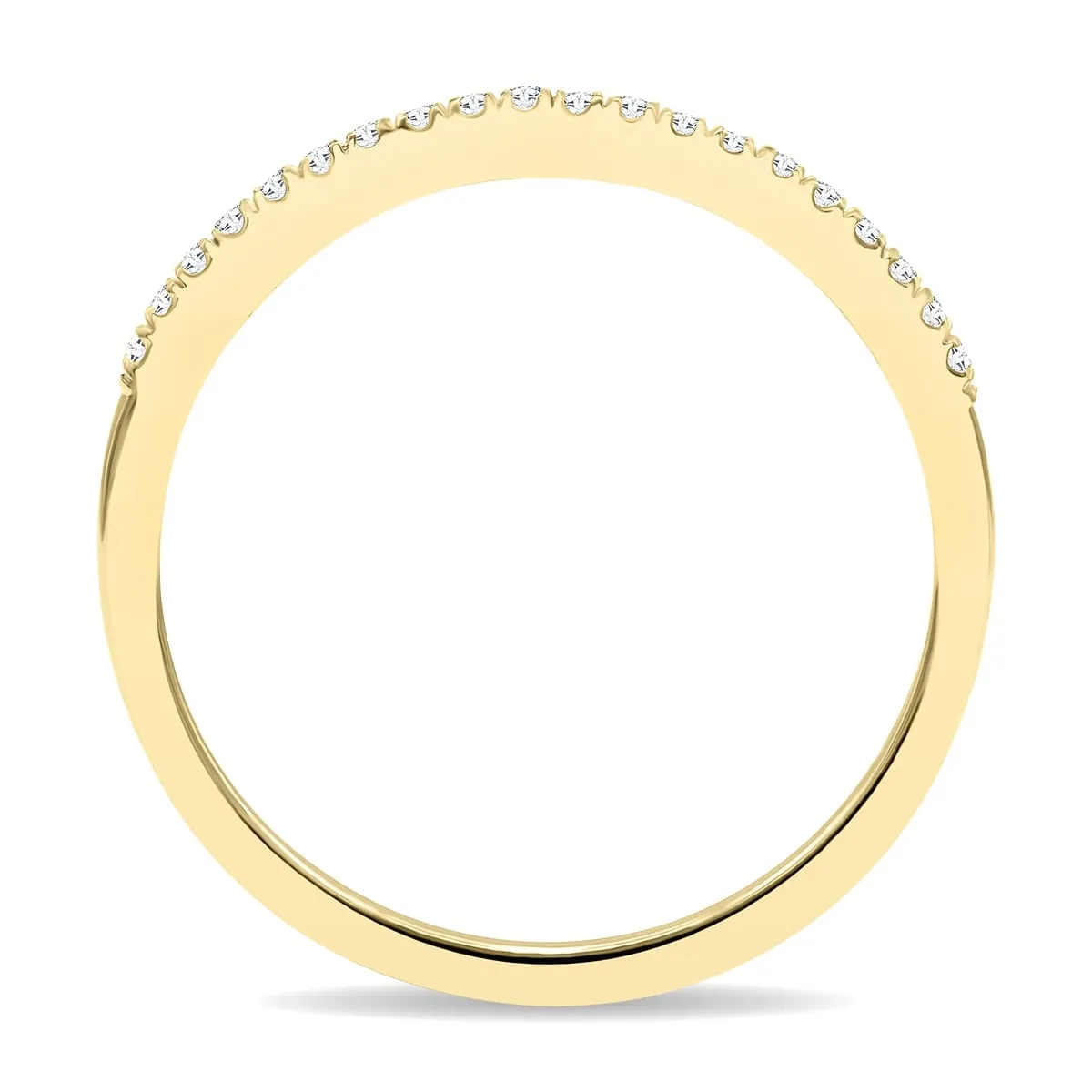Women's 1/10 Carat TW 1MM Thin Diamond Wedding Band in 10K Yellow Gold sold by Zulily product image thumbnail 2