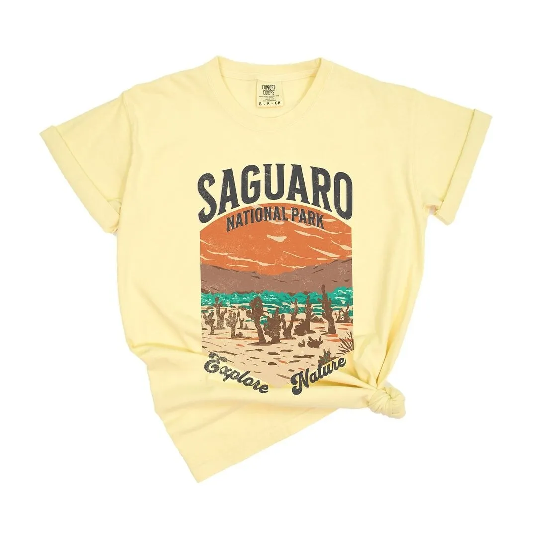Saguaro National Park Explore More Garment Dyed Tee sold by Zulily