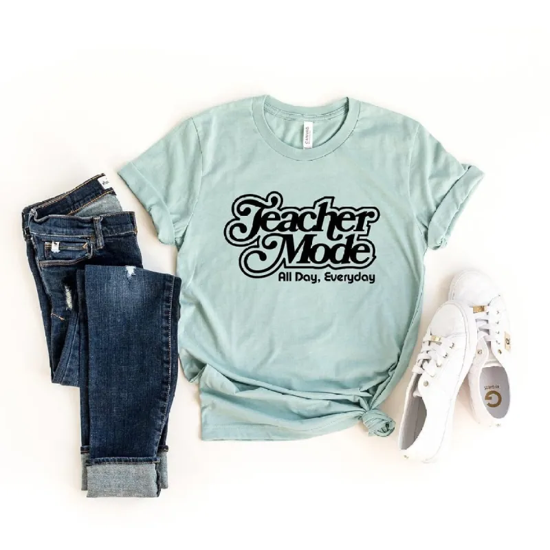 Teacher Mode Everyday Short Sleeve Tee sold by Zulily