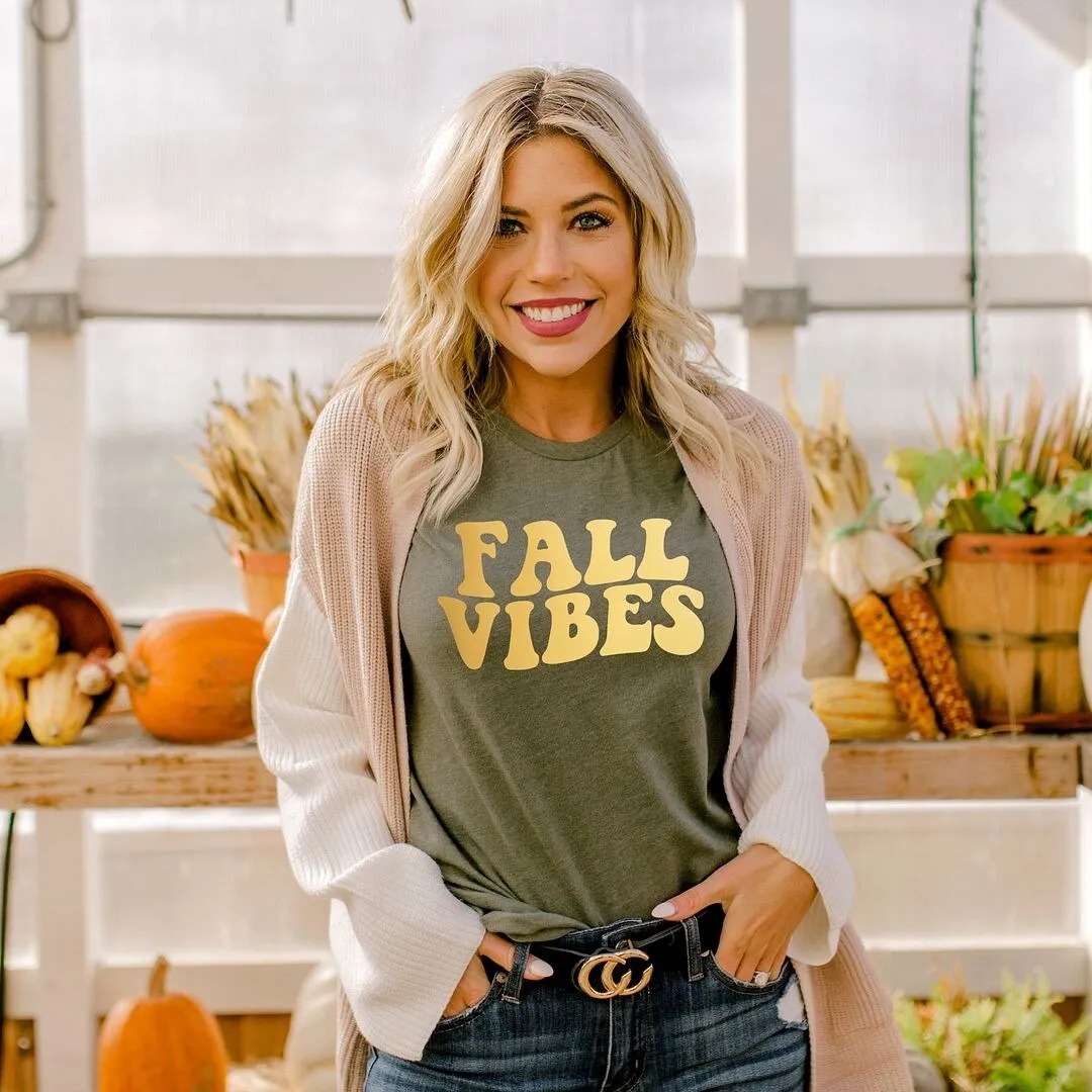 Fall Vibes Retro Puff Print Short Sleeve Tee sold by Zulily product image thumbnail 3