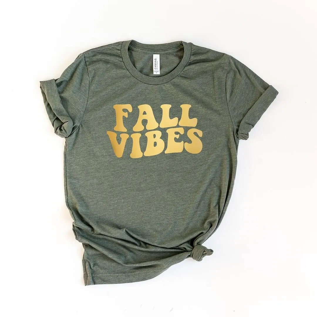 Fall Vibes Retro Puff Print Short Sleeve Tee sold by Zulily product image thumbnail 2