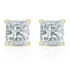 Auriya 18-karat Gold Lab Grown 5.00 carat TDW Princess Diamond Stud Earrings 4-Prong Martini Screw-back sold by Zulily