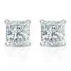 Auriya 18-karat Gold Lab Grown 5.00 carat TDW Princess Diamond Stud Earrings 4-Prong Martini Screw-back sold by Zulily