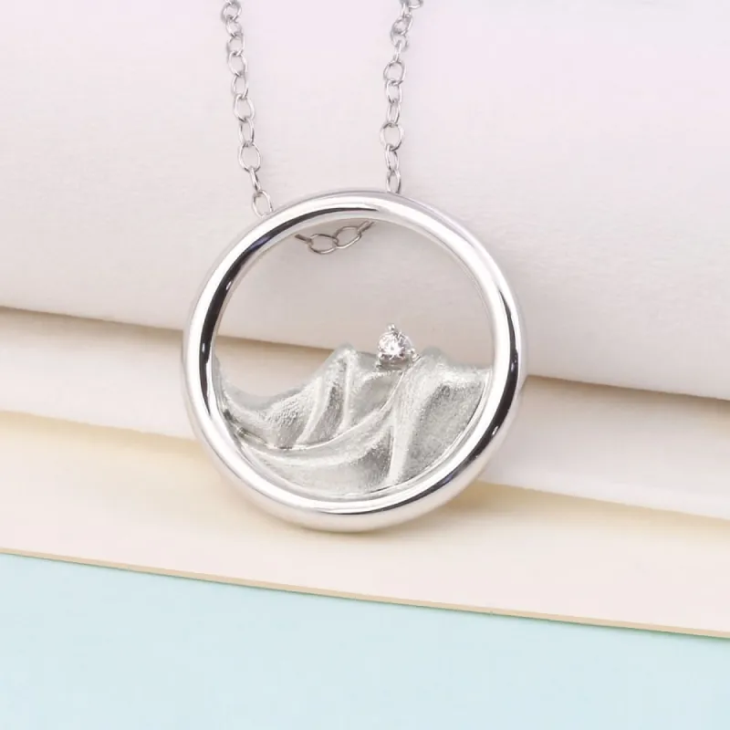 1/20ct TDW Four Elements of Nature-Earth Diamond Pendant in Silver by De Couer sold by Zulily
