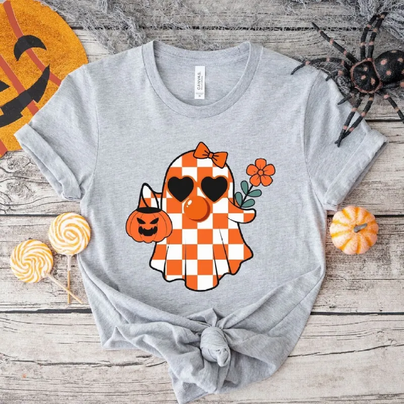 Checkered Girl Ghost Short Sleeve Tee sold by Zulily