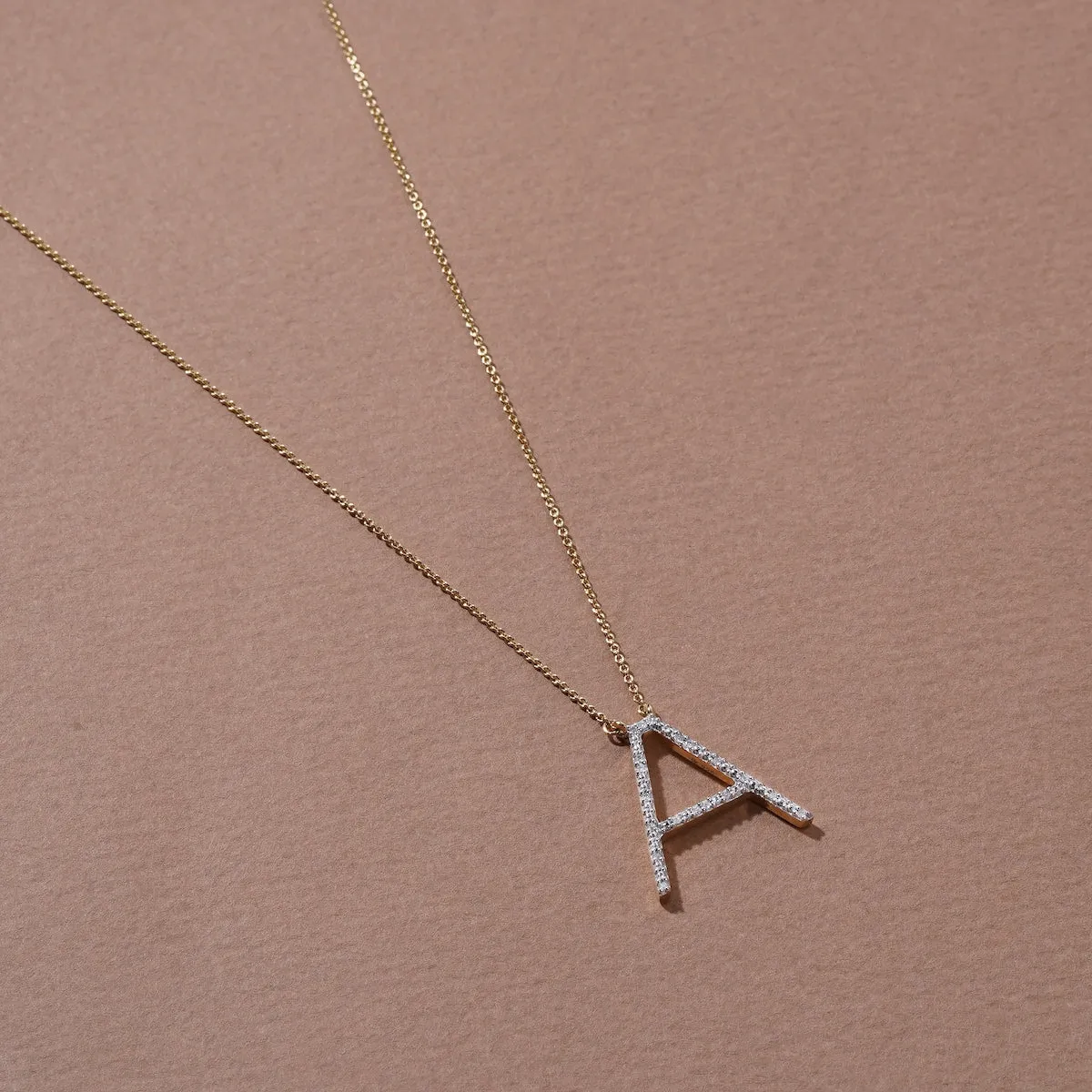 1/20ct TDW Diamond Classic Alphabet Pendant Necklace in Silver with Rhodium by De Couer sold by Zulily product image thumbnail 3