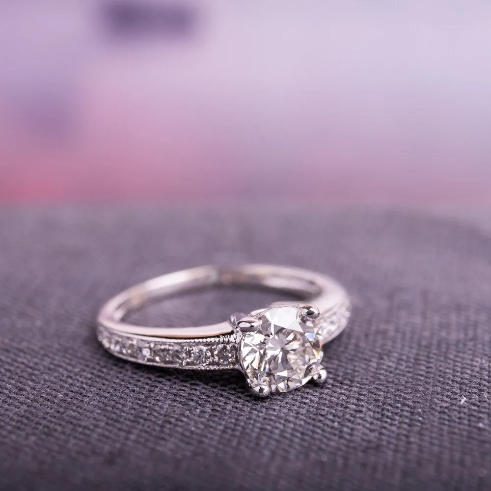Miadora Signature Collection 18k White Gold 1 1/6ct TDW Diamond Engagement Ring (H, SI2, GIA) sold by Zulily