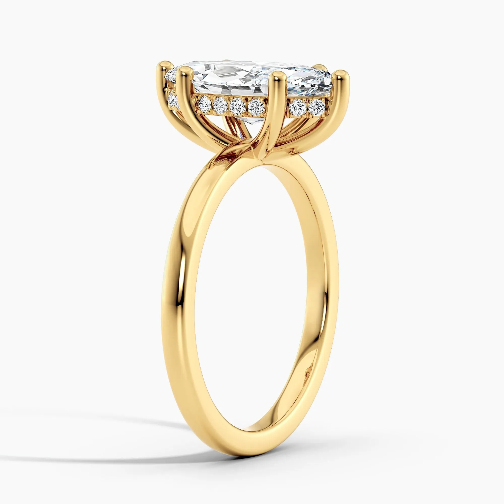 Auriya 14k Gold 0.75ctw Marquise Hidden-Halo Lab Grown Diamond Engagement Ring sold by Zulily
