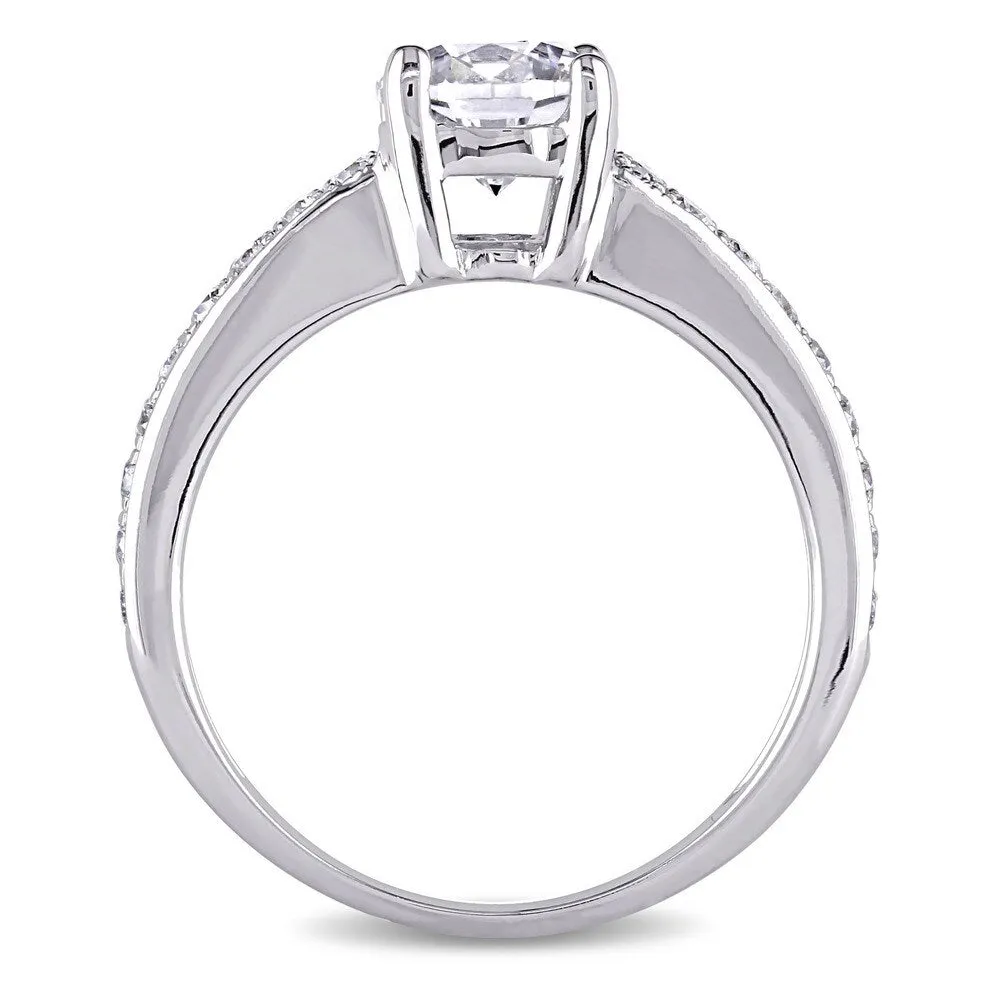 Miadora Signature Collection 18k White Gold 1 1/6ct TDW Diamond Engagement Ring (H, SI2, GIA) sold by Zulily product image thumbnail 5