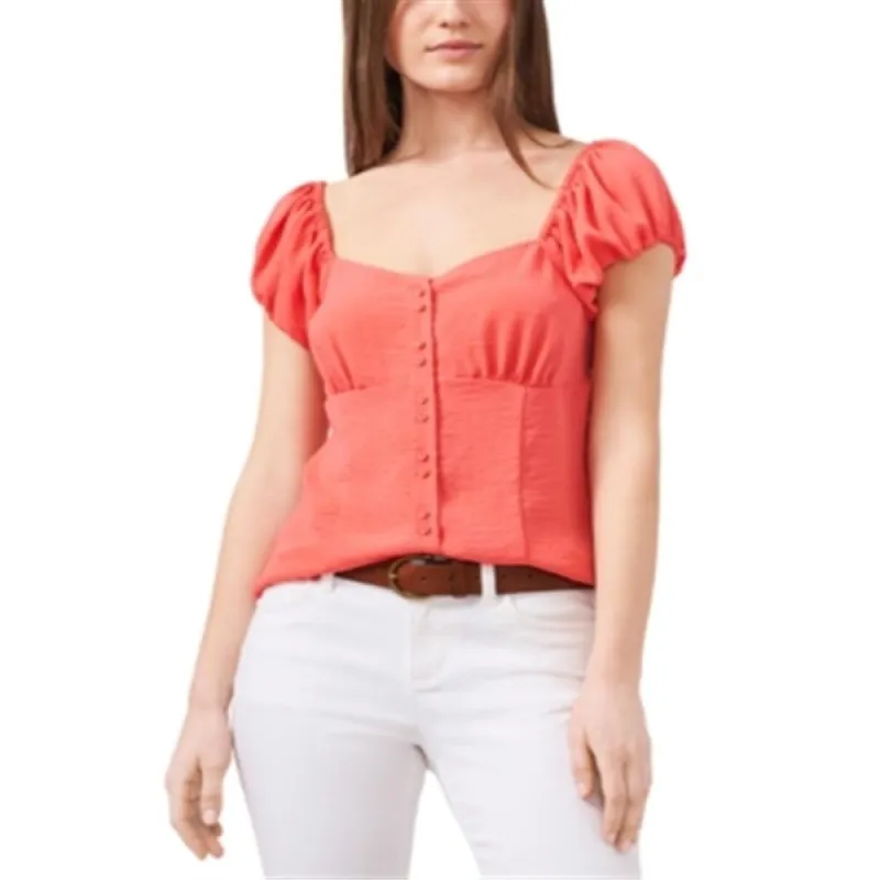 Riley & Rae Women's Caleigh Blouse Orange Size Large sold by Zulily