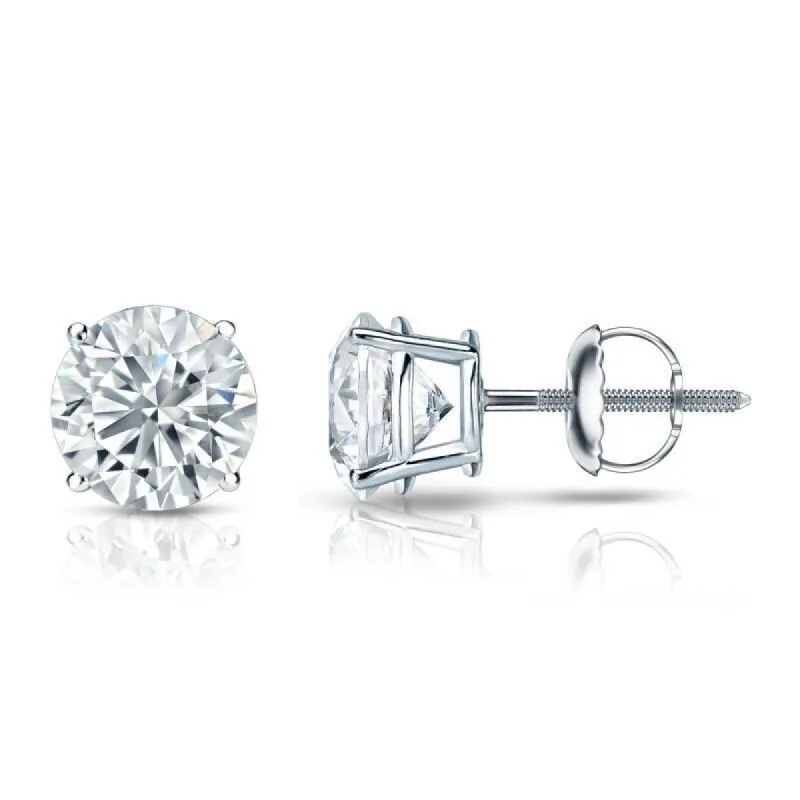Auriya 1 1/4ctw Round Diamond Stud Earrings 18kt Gold GIA Certified sold by Zulily