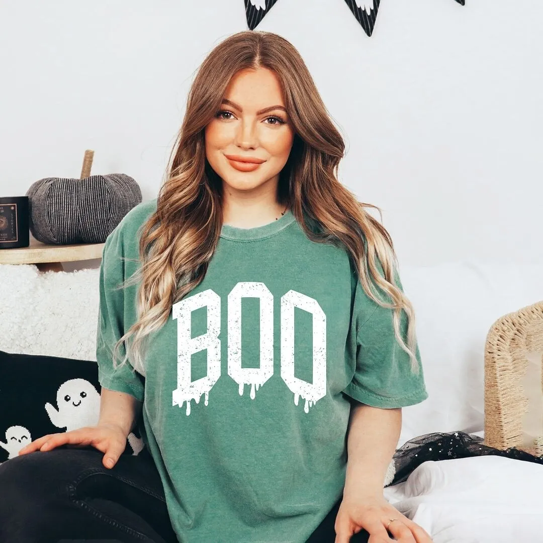 Boo Distressed Garment Dyed Tee sold by Zulily product image thumbnail 2