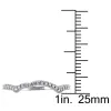 Miadora 14k White Gold 1/8ct TDW Diamond Curved Wedding Band sold by Zulily