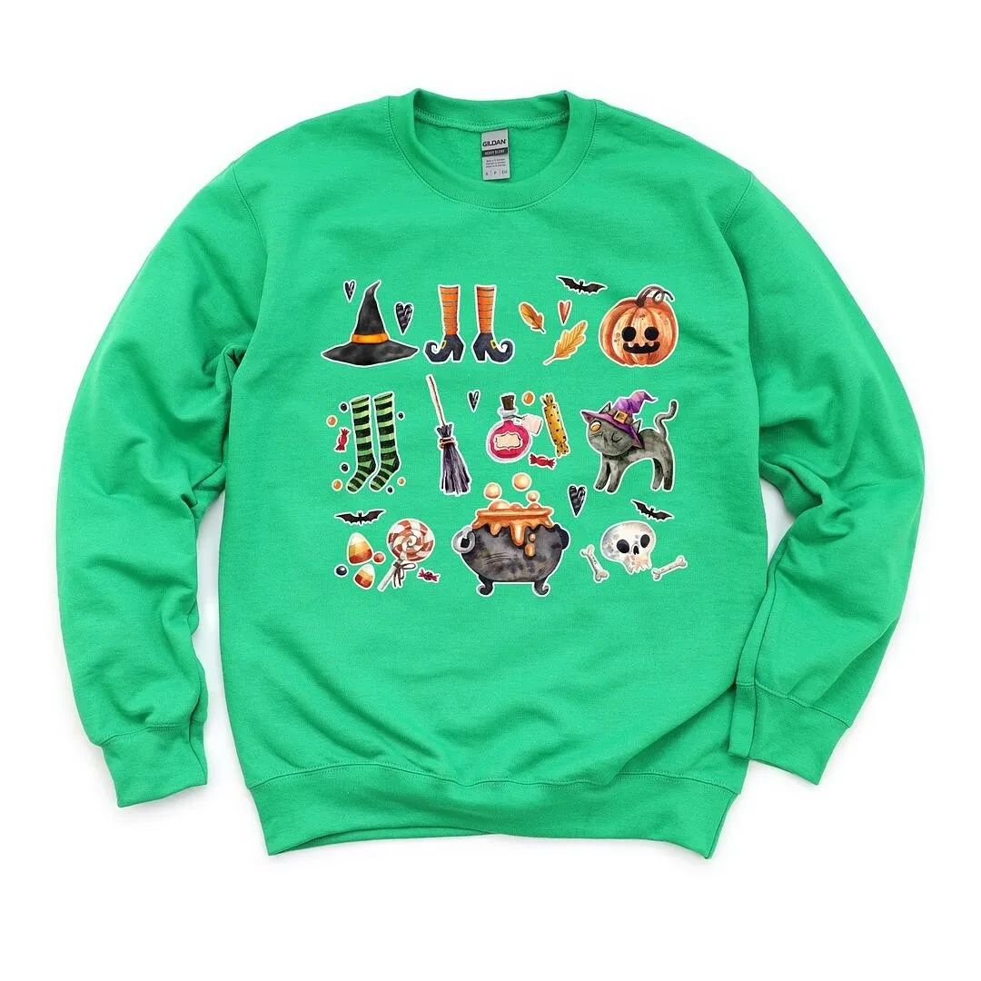 Witch Collage Graphic Sweatshirt sold by Zulily product image thumbnail 2